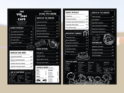 Restaurant Menu Design branding brochure design flyer graphic design illustrator layout menu menu design print design restaurant menu design ui