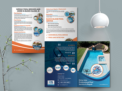 Swimming Pool Service Brochure Design