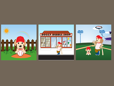Dog illustration artdesigns background create baseball baseball ground branding design dog graphic design illustration illustrator logo logodesign logos ui vector