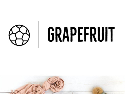 Grapefruit Football Company Logo branding business logo creative logo design graphic design illustration illustrator logo logo