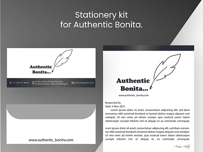 Stationery kit for Authentic Bonita.