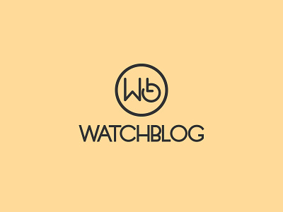 Watchblog Logo brand brand identity branding design graphic design illustration logo typography vector watch logo