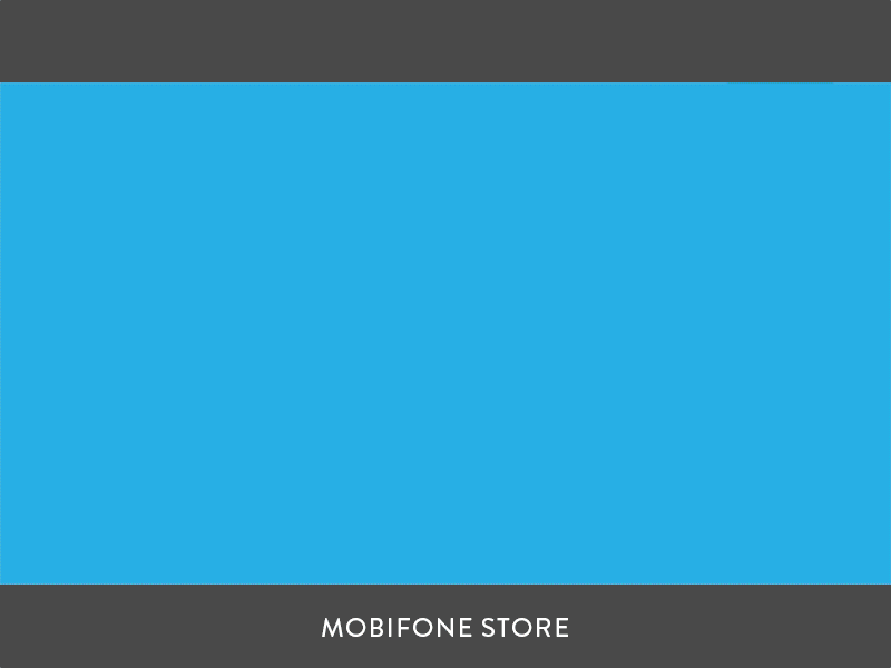 Mobifone Store ads animation city constructions design environment gif graphicsmotion layout store