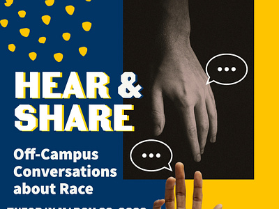 "Hear & Share" Conversations about Race branding design
