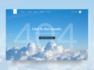 Weather Website - 404 Page