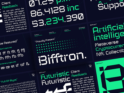 Bifftron - Futuristic Font/ Techno Font