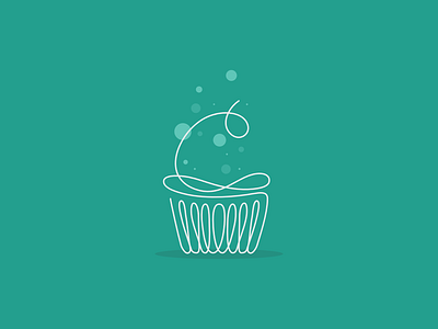 Cake bakery brand branding design flat illustration letter line linear logo logotype mark minimalism minimalistic sign tasty typography vector