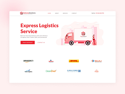 Logistics service company website design