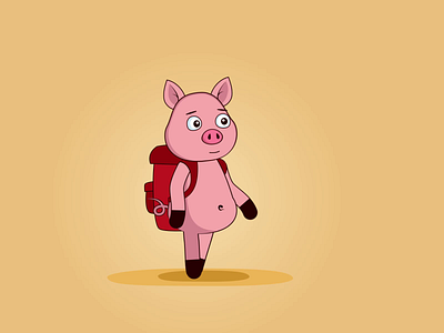 The little pig got five animation the character vector