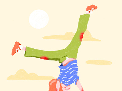 Cartwheelin' Through Summer art artist design digital art graphic design illustration illustrator