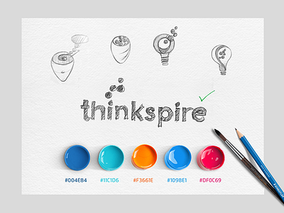 Thinkspire studio - Logo design process