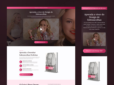 Landing Page - Rô Guimarães beauty design e book ebook figma interface landing page pagina de vendas ui ui design ux wordpress