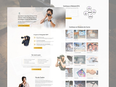 Landing Page- Course of Photography design figma interface landing page onepage site ui ui design ux website