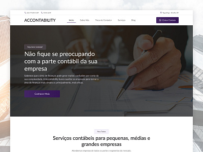 Landing Page - Accounting Office design elementor figma interface landing page site ui ui design ux website wordpress