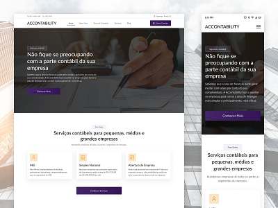 Landing Page - Accounting Office accounting design elementor figma interface landing page office site ui ui design ux web website wordpress