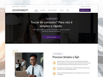 Landing Page - Accounting Office accounting website design elementor figma interface landing page office website site ui ui design ux website wordpress