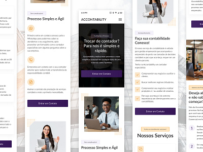 Landing Page - Accounting Office accounting accounting website design figma interface landing page mobile design mobile ui office website site ui ui design ui mobile ux website