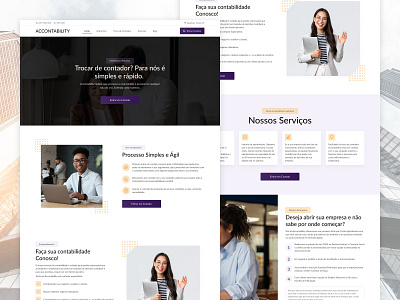Landing Page - Accounting Office accounting accounting website design elementor figma interface landing page site ui ui design ui ux ux website wordpress