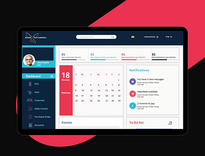 Dashboard design illustration ui ux web