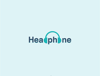 Headphone branding design illustration illustrator logo minimal type typography vector