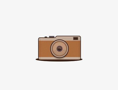 Vintage Camera art branding design flat icon illustration illustrator logo minimal vector