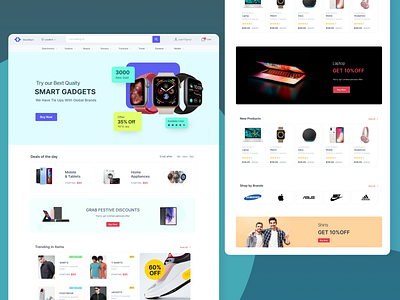 Ecommerce Home Page Design by Abhay Pandey on Dribbble