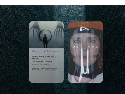 Arrival, movie cards arrival figma mobile movies ui ux web design