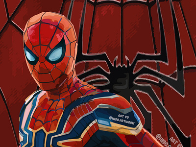 spiderman artwork by hiboart