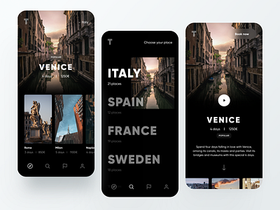 Luxury Travel App app card cards ui dashboard design detail detail page discover dribbble minimal product travel travel app traveling ui ux