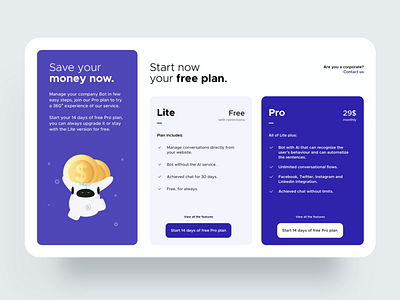 Pricing Page Web