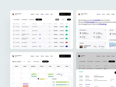 B2B Dashboards activity app b2b booking dashboard design dribbble ios minimal sales schedule scheduling ui ux vendors