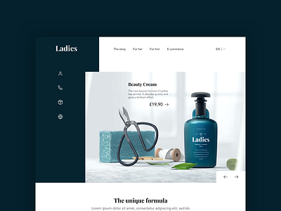 Beauty webstore WIP beauty design digital ecommerce graphic landing products ui ux web