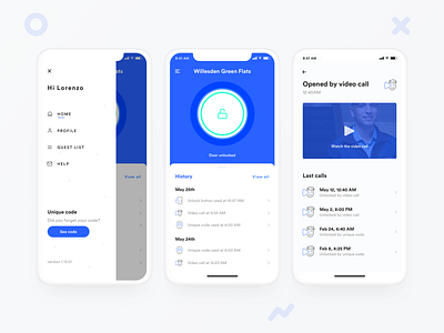 Smart Door App by Lorenzo Perniciaro on Dribbble