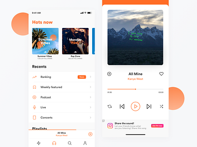 Music Player App by Lorenzo Perniciaro on Dribbble