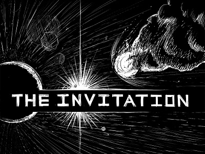 The Invitation black and white comic debut sequential space
