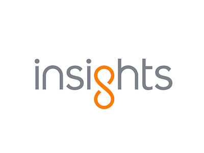 insights brand design gray identity logo orange