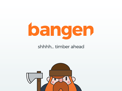 Bangen brand character design logo product web