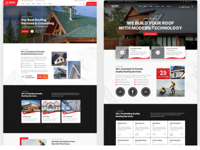 Roofing Services Website Design