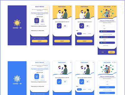 COVID-19 Mobile Application android app design covid mobile application design ios app design mobile application design ui design visual design