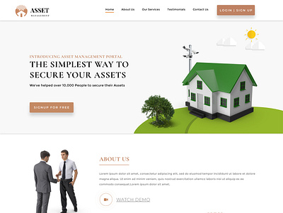 Asset Management Website Design