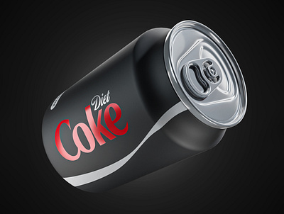 3d diet coke can 3d blender can coca cocacola coke cola illustration