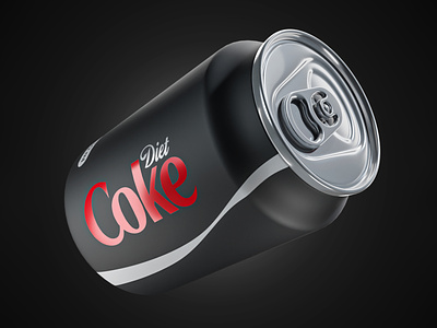 3d diet coke can 3d blender can coca cocacola coke cola illustration