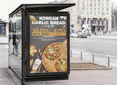 Korean Garlic Billboard Promo branding design graphic design typography