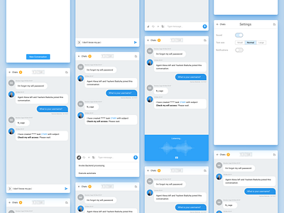 chat chat design interface messenger ui