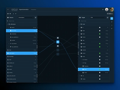 Visual Mapper design flow interface map mapping ui vector