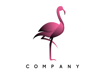 The Flamingo beauty bird branding design flamingo icon illustration logo pink vector