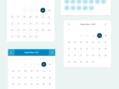 Datepicker Explorations calendar date datepicker ui