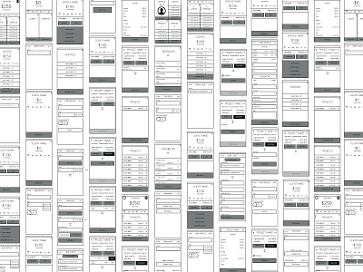 Wireframes concept ios wireframe