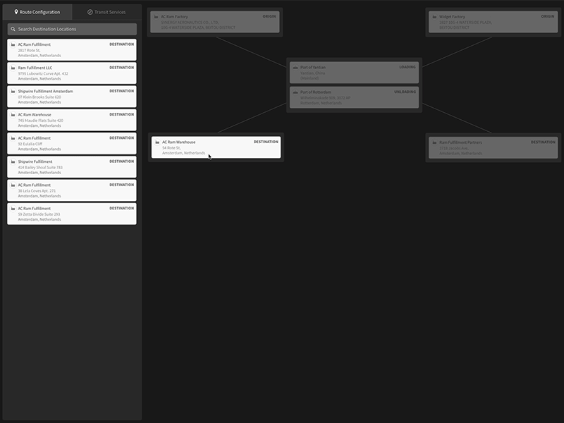 Drag Drop Logistics Idea