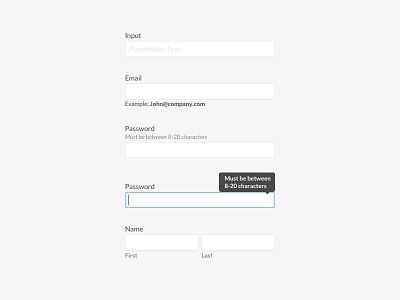 Placeholder And Help Text forms input ui kit